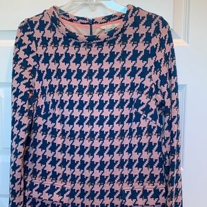 Boden Houndstooth Dress, Pink & Blue, size 8L